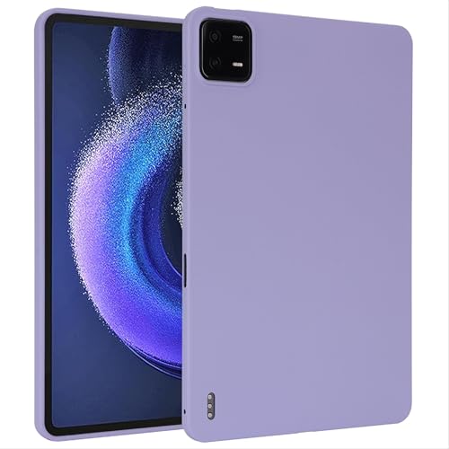 GIOPUEY Hülle für Xiaomi Pad 6, Weiche TPU-Rückschale, Ultra-schlank, Anti-Vibration und Anti-Rutsch, Keine sperrigen - Purple GIOPUEY Hülle für Xiaomi Pad 6, Weiche TPU-Rückschale, Ultra-schlank, Anti-Vibration und Anti-Rutsch, Keine sperrigen - Purple von GIOPUEY