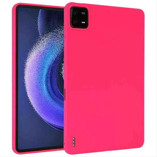 GIOPUEY Hülle für Xiaomi Pad 6, Weiche TPU-Rückschale, Ultra-schlank, Anti-Vibration und Anti-Rutsch, Keine sperrigen - Rose red GIOPUEY Hülle für Xiaomi Pad 6, Weiche TPU-Rückschale, Ultra-schlank, Anti-Vibration und Anti-Rutsch, Keine sperrigen - Rose red von GIOPUEY