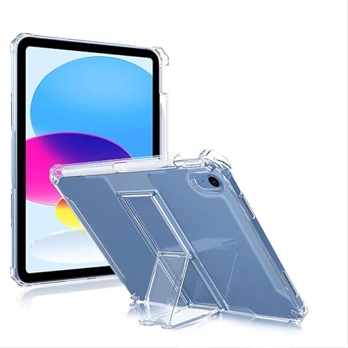 GIOPUEY Hülle für iPad Mini 4/Mini 5, Weiche TPU Rückenschale Case mit Ständer, Dünne Abdeckung, Airbag Schutz - Transparentes von GIOPUEY