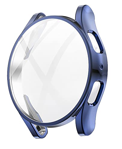 GIOPUEY Hülle mit kompatiblem Samsung Galaxy Watch5 44mm, Soft TPU, Shock Resistant, Samsung Galaxy Watch5 44mm Cover - Blue von GIOPUEY