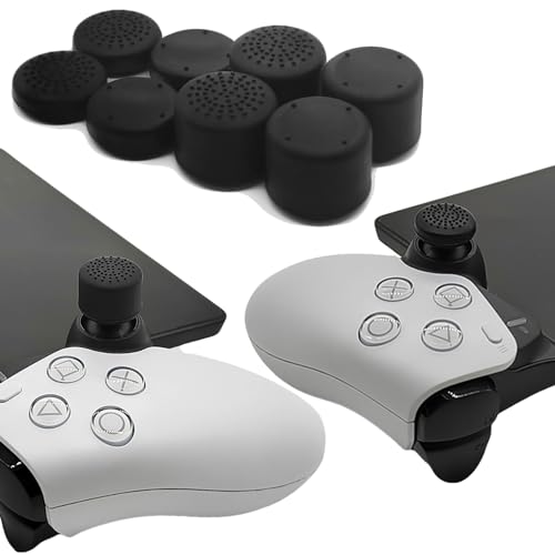 GIOPUEY Joystick Kappen Kompatibel mit Playstation Portal Remote Player, 8 Stück Silikon Thumb Grip Caps Schutz hülle Kappen Case Cover, Weich Anti-Rutsch - Black GIOPUEY Joystick Kappen Kompatibel mit Playstation Portal Remote Player, 8 Stück Silikon Thumb Grip Caps Schutz hülle Kappen Case Cover, Weich Anti-Rutsch - Black von GIOPUEY