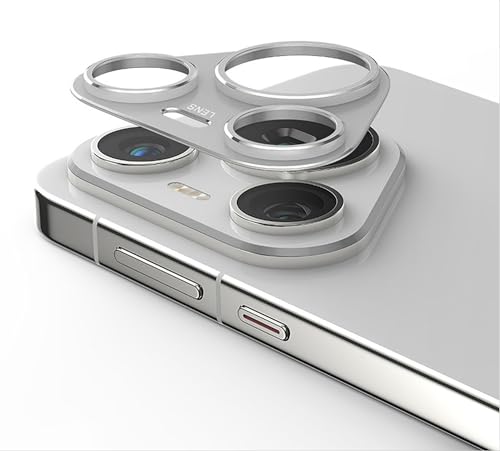 GIOPUEY Kamera Schutzfolie Kompatibel mit Huawei Pura 70, [2 Pack] Metalle Kamera Schutzrahmen, [Kratzfest] Schutzfolie Kamera für Huawei Pura 70 - Silber von GIOPUEY