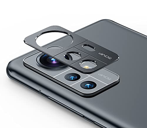 GIOPUEY Kamera Schutzfolie Kompatibel mit Xiaomi 12/12S/12X, [2 Pack] Metalle Kamera Schutzrahmen, [Kratzfest] Schutzfolie Kamera für Xiaomi 12/12S/12X - Schwarz von GIOPUEY