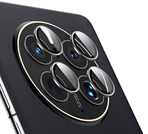 GIOPUEY [Kompletter Schutz Kamera Schutzglas Kompatibel mit Huawei Mate 50 Pro, [Doppelter Schutz] Metall Ring + Schutzglas, Kameraschutz für Huawei Mate 50 Pro - Black von GIOPUEY