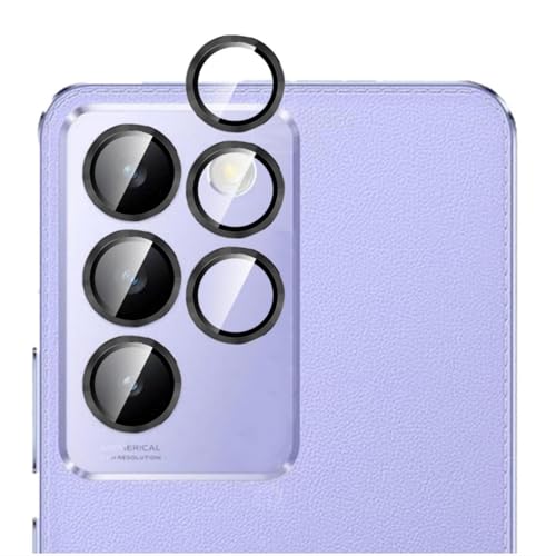 GIOPUEY [Kompletter Schutz Kameraschutz Kompatibel mit VIVO V40 SE, [Doppelter Schutz] Metall Ring + Schutzglas, Kameraschutz - Black von GIOPUEY