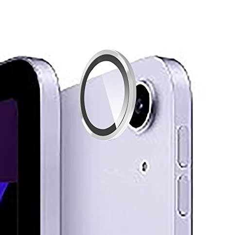 GIOPUEY [Kompletter Schutz Kameraschutz Kompatibel mit iPad Air 5, [Doppelter Schutz] Metall Ring + Schutzglas, Kameraschutz - Silver von GIOPUEY