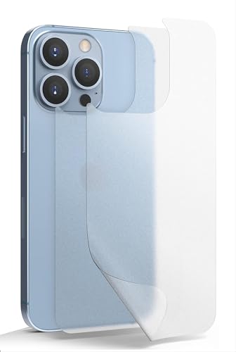 GIOPUEY Rückseite Folie Kompatibel mit iPhone 12 Pro Max, Hochwertige Materialien TPU Matte Textur iPhone 12 Pro Max Rückseite Schutzfolie - Translucent [2 Stück] von GIOPUEY
