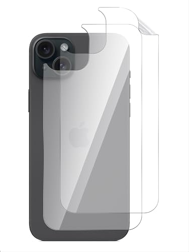 GIOPUEY Rückseite Folie Kompatibel mit iPhone 14, Hochwertige Materialien Dünn Weiches TPU iPhone 14 Rückseite Schutzfolie - Clear [2 Stück] von GIOPUEY