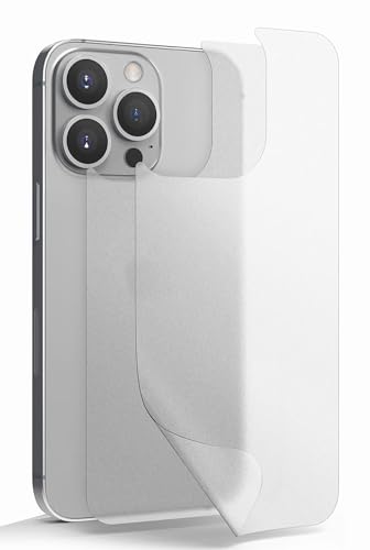 GIOPUEY Rückseite Folie Kompatibel mit iPhone 15 Pro, Hochwertige Materialien TPU Matte Textur iPhone 15 Pro Rückseite Schutzfolie - translucent [2 Stück] von GIOPUEY
