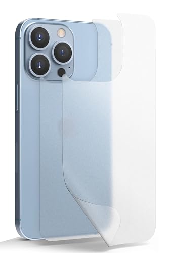 GIOPUEY Rückseite Folie Kompatibel mit iPhone 15 Pro Max, Hochwertige Materialien TPU Matte Textur iPhone 15 Pro Max Rückseite Schutzfolie - translucent [2 Stück] von GIOPUEY