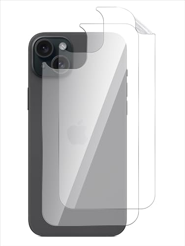 GIOPUEY Rückseite Folie Kompatibel mit iPhone 16, Hochwertige Materialien Dünn Weiches TPU iPhone 16 Rückseite Schutzfolie - Clear [2 Stück] von GIOPUEY