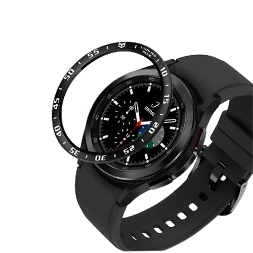 GIOPUEY Schutzring Kompatibel mit Samsung Galaxy Watch 4 Classic 42mm, Bezel Ring Bezel Styling Lünette Schutz hülle, Schutzring aus Aluminiumlegierung aus Metall - A-Black GIOPUEY Schutzring Kompatibel mit Samsung Galaxy Watch 4 Classic 42mm, Bezel Ring Bezel Styling Lünette Schutz hülle, Schutzring aus Aluminiumlegierung aus Metall - A-Black von GIOPUEY