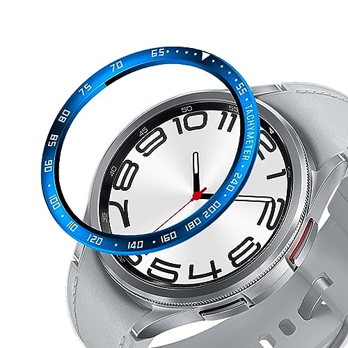 GIOPUEY Schutzring Kompatibel mit Samsung Galaxy Watch 6 Classic 43MM, Bezel Ring Bezel Styling Lünette Schutz hülle, Schutzring aus Aluminiumlegierung aus Metall - E-Blue GIOPUEY Schutzring Kompatibel mit Samsung Galaxy Watch 6 Classic 43MM, Bezel Ring Bezel Styling Lünette Schutz hülle, Schutzring aus Aluminiumlegierung aus Metall - E-Blue von GIOPUEY