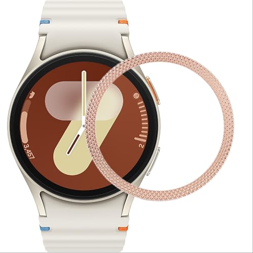GIOPUEY Schutzring Kompatibel mit Samsung Galaxy Watch 7 44MM, Bezel Ring Bezel Styling Lünette Schutz hülle, Schutzring aus Aluminiumlegierung aus Metall - lx-Rose Gold GIOPUEY Schutzring Kompatibel mit Samsung Galaxy Watch 7 44MM, Bezel Ring Bezel Styling Lünette Schutz hülle, Schutzring aus Aluminiumlegierung aus Metall - lx-Rose Gold von GIOPUEY