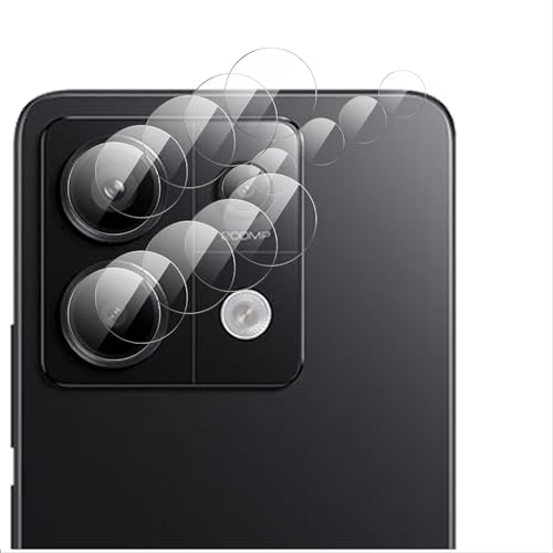GIOPUEY [Ultra dünn 4 Stück Kameraschutz Kompatibel mit Redmi Note 13 Pro 5G, HD kamera Glas Schutzfolie [Kratzfest] Camera Protector für Redmi Note 13 Pro 5G von GIOPUEY