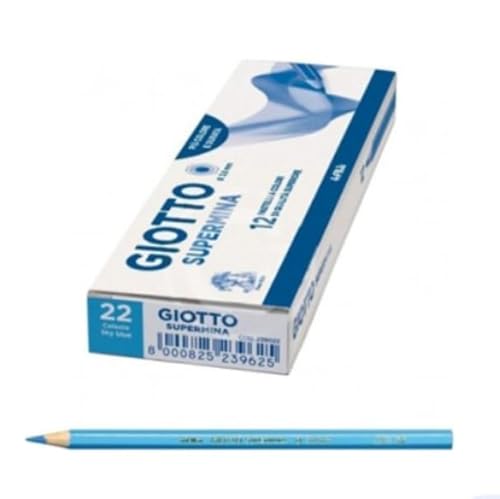 Buntstifte Giotto SUPERMINA 12 Stück. himmelblau von Memotak