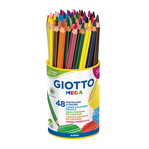GIOTTO 518100 Farbstifte, Mehrfarbig, 48 Count (Pack of 1) von GIOTTO