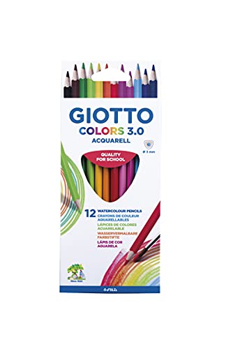 GIOTTO Colors Aquarell 3.0 Buntstifte, 12 Stück von GIOTTO