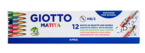 Giotto 936185 Bleistift 2HB mit Radiergummi von GIOTTO