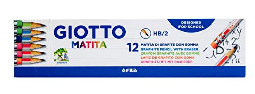 Giotto 936185 Bleistift 2HB mit Radiergummi von GIOTTO
