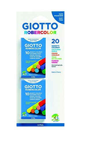 Giotto F086000 - Set mit 2 Etuis mit 10 Farben (insgesamt 20 Kreiden), mehrfarbig von GIOTTO