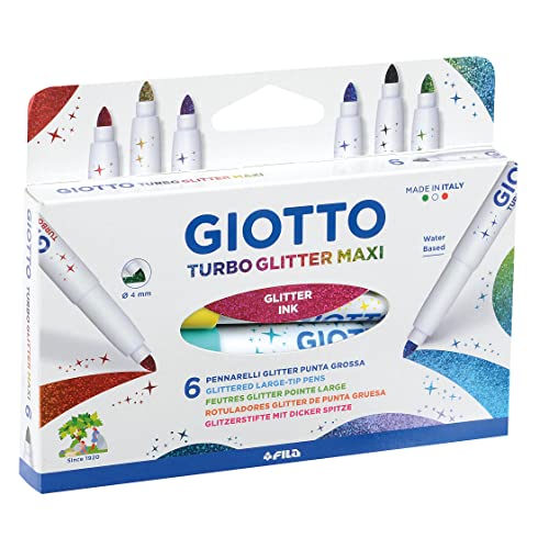 Giotto - Turbo Glitter Maxi Marker, mit Glitzer, 426600 von GIOTTO