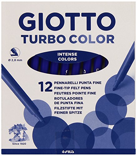 Paquete | Giotto Turbo Color | Rotulador Giotto Turbo Color Azul Ultramar. Caja 12 Uds. Paquete | Giotto Turbo Color | Rotulador Giotto Turbo Color Azul Ultramar. Caja 12 Uds. von GIOTTO