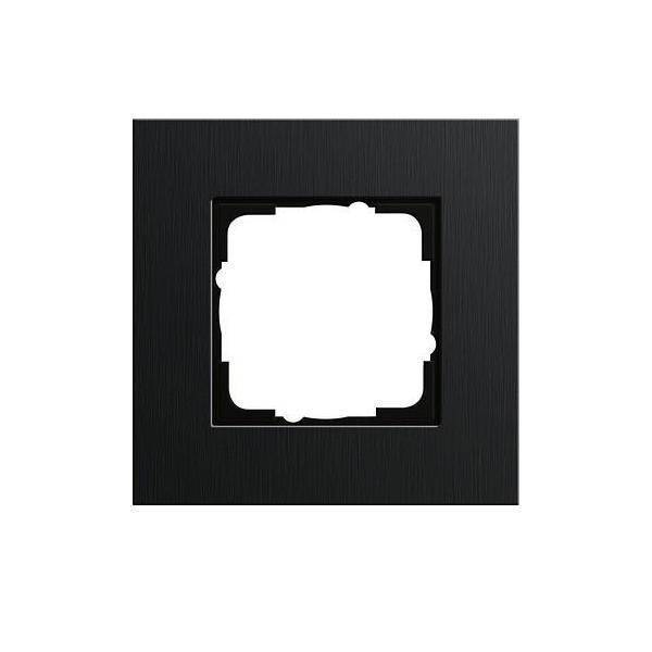 GIRA 0211126 Abdeckrahmen 1fach Esprit Aluminium Schwarz (eloxiert) von GIRA Giersiepen GmbH & Co. KG