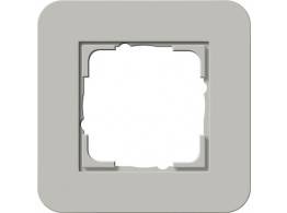 GIRA 0211412 Abdeckrahmen 1fach E3 Grau/Reinweiß glänzend Soft-Touch GIRA 0211412 Abdeckrahmen 1fach E3 Grau/Reinweiß glänzend Soft-Touch von GIRA Giersiepen GmbH & Co. KG