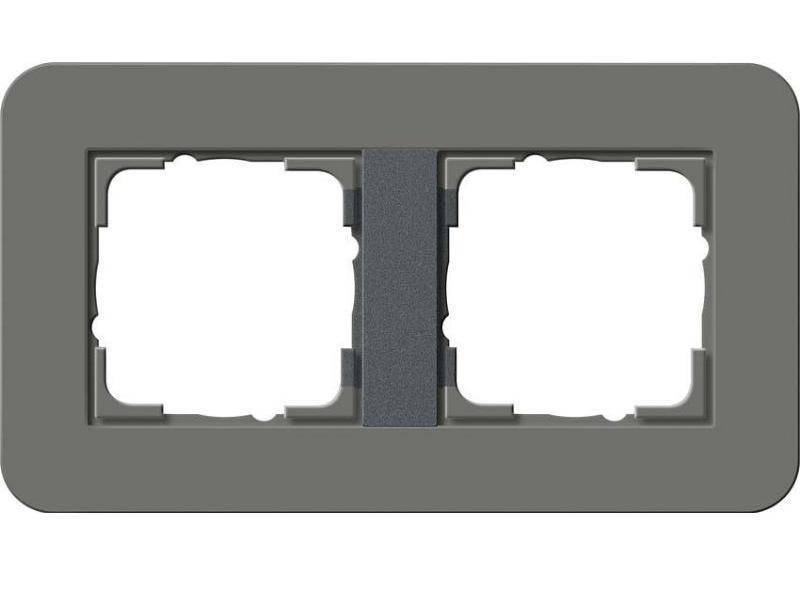 GIRA 0212423 Abdeckrahmen 2fach E3 Dunkelgrau/Anthrazit Soft-Touch GIRA 0212423 Abdeckrahmen 2fach E3 Dunkelgrau/Anthrazit Soft-Touch von GIRA Giersiepen GmbH & Co. KG