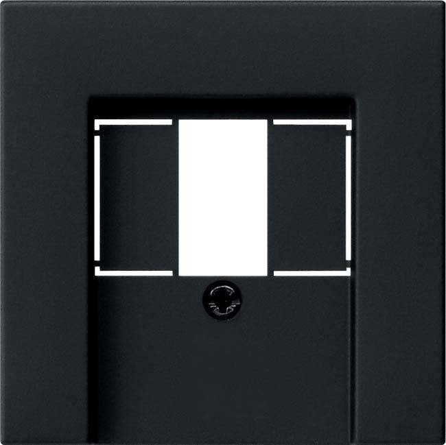 GIRA 0276005 Abdeckung TAE USB System 55 Schwarz matt (lackiert) von GIRA Giersiepen GmbH & Co. KG