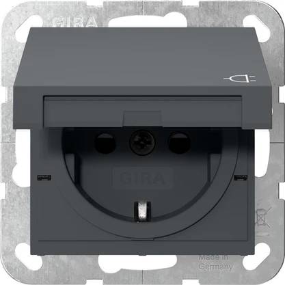 GIRA 441428 SCHUKO-Steckdose KD+Shutter System 55 Anthrazit GIRA 441428 SCHUKO-Steckdose KD+Shutter System 55 Anthrazit von GIRA Giersiepen GmbH & Co. KG