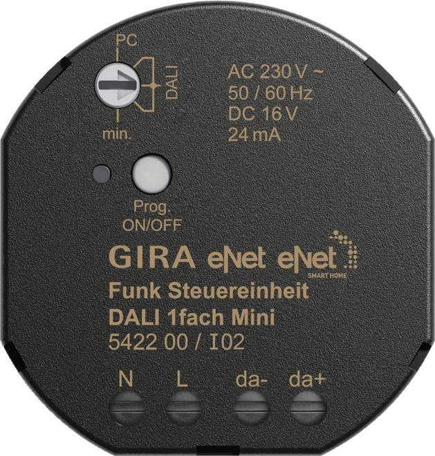 GIRA 542200 eNet Funk Steuereinheit DALI 1fach Mini GIRA 542200 eNet Funk Steuereinheit DALI 1fach Mini von GIRA Giersiepen GmbH & Co. KG
