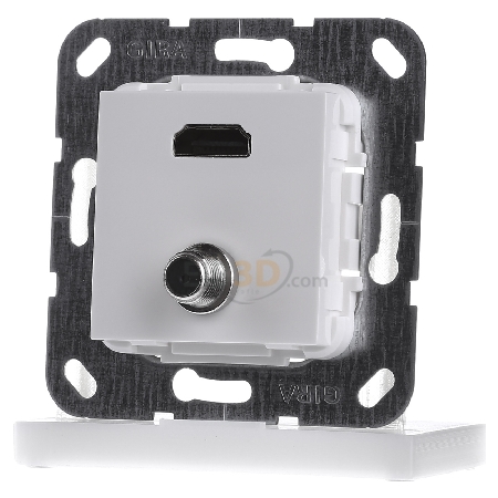567503 - UP Tragring HDMI und SAT F-Buchse rws 567503 567503 - UP Tragring HDMI und SAT F-Buchse rws 567503 von GIRA