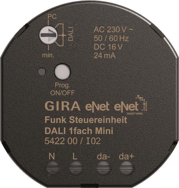 Funk Steuereinheit Mini DALI 542200 eNet (542200) von GIRA
