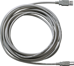 GIRA 090300 USB Kabel 3 m USB 2.0 USB A USB B Grau (090300) von GIRA