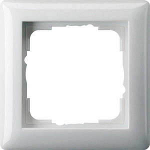 GIRA  1-fach Steckdosenrahmen weiß 8,1 x 8,1 cm von GIRA