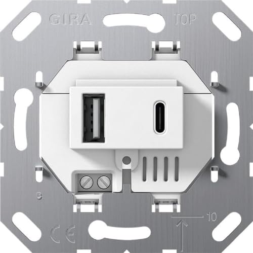 GIRA 234900 USB-Spannungsvers. 2f Typ A/C Einsatz GIRA 234900 USB-Spannungsvers. 2f Typ A/C Einsatz von GIRA