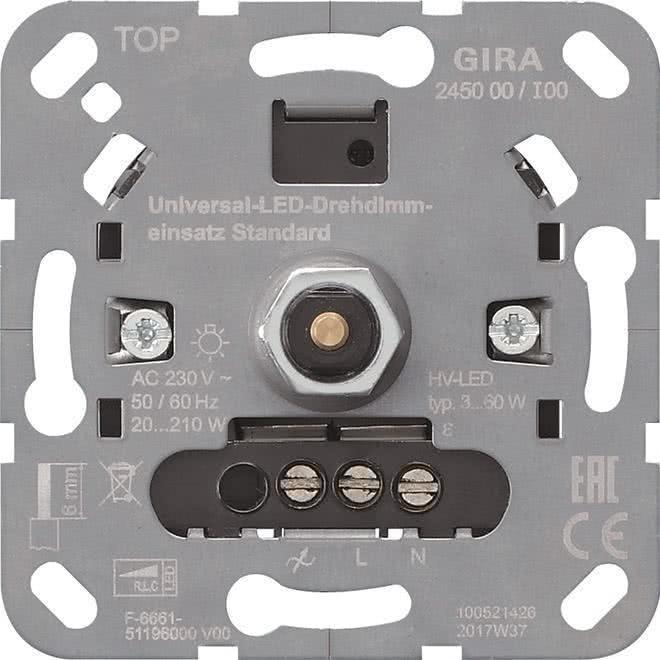 GIRA 245000 245000 S3000 UniLEDDrehdimmeins.Standard (245000) von GIRA