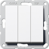 GIRA 283203 Elektroschalter 2P Weiß (283203) von GIRA