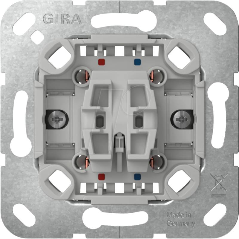 GIRA 3102 00 - Wippschalter 10 AX 250 V~ Ausschalter 2-polig von GIRA