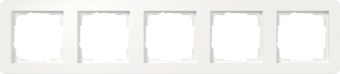 GIRA Abdeckrahmen 0215150 5f E1 Reinweiß glaenzend (0215150) von GIRA