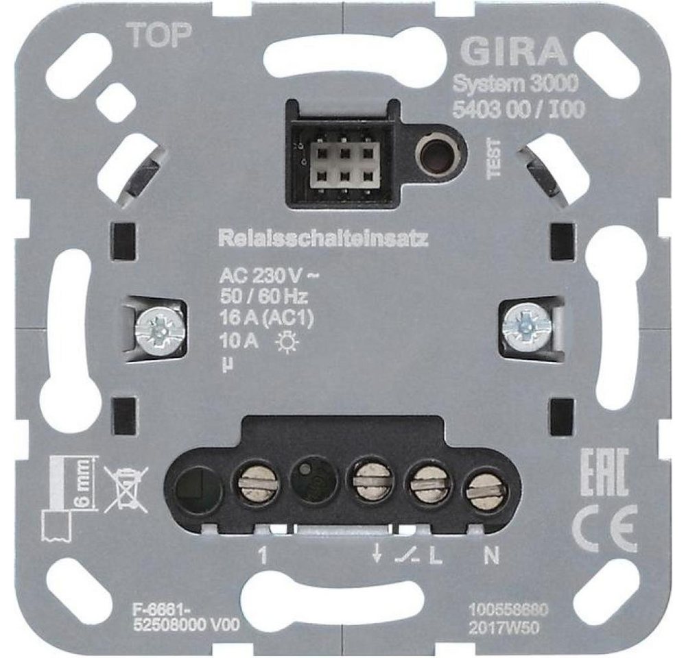 GIRA Verteiler Gira S3000 Relaisschalteins. Einsatz 540300 GIRA Verteiler Gira S3000 Relaisschalteins. Einsatz 540300 von GIRA