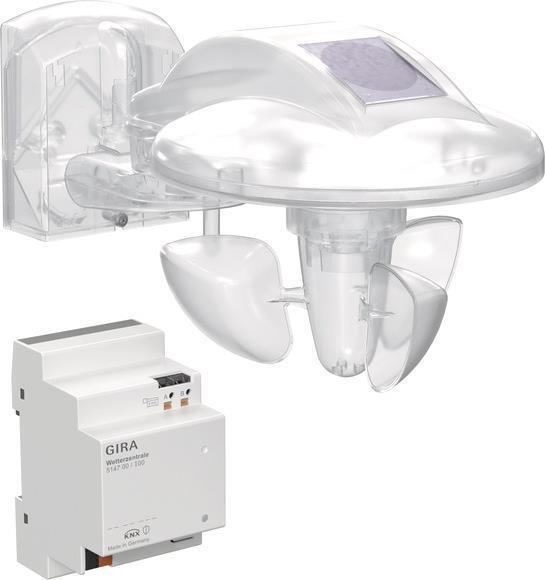GIRA Wetterstation Wettersensor+ Wetterzentrale REG KNX (514600) von GIRA