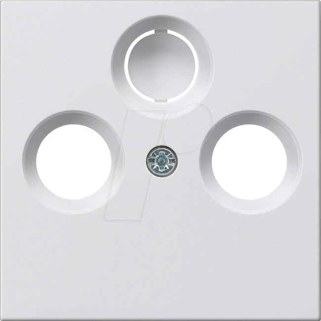 GIRA55 COAX RWG - Abdeckung für Koaxial-Antennensteckdose Reinweiß glänzend von GIRA