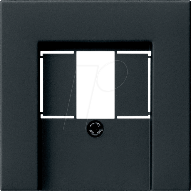 GIRA55 TAE SW - Abdeckung für TAE und USB schwarz matt von GIRA