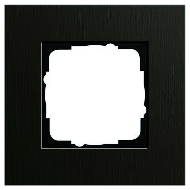 Gira 0211126 Rahmen 1fach Alu-schwarz Gira 0211126 Rahmen 1fach Alu-schwarz von GIRA