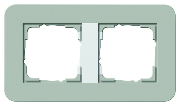 Gira 0212412 Abdeckr. 2f Gira E3 Grau/RW Gira 0212412 Abdeckr. 2f Gira E3 Grau/RW von GIRA
