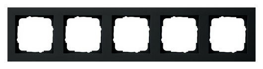 Gira 021509 Abdeckrahmen 5f E2 Schwarz m Gira 021509 Abdeckrahmen 5f E2 Schwarz m von GIRA
