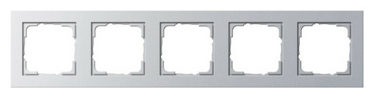 Gira 021525 RAHMEN 5-FACH ALU E2 Gira 021525 RAHMEN 5-FACH ALU E2 von GIRA